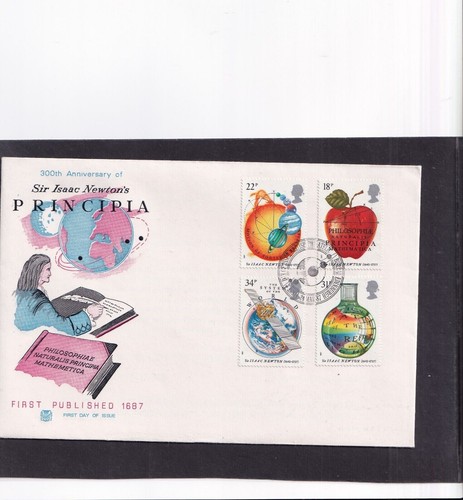 Isaac Newton Choice GB 1987 Alemania 1982 FDC y matasellos especiales - Imagen 9 de 18
