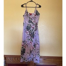 Jennifer Lopez Wrap Ruffled Dress Small Women’s JLo Floral Sleeveless