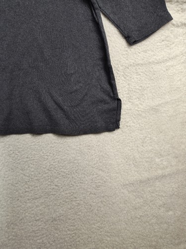 Karen Scott Women Top 3X Gray 10% Cotton 3/4 Sleeve Slit Hem Casual Fit Shirt - Picture 5 of 16