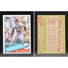 Orel Hershiser - Your Choice of Individual 1985 Rookie Cards