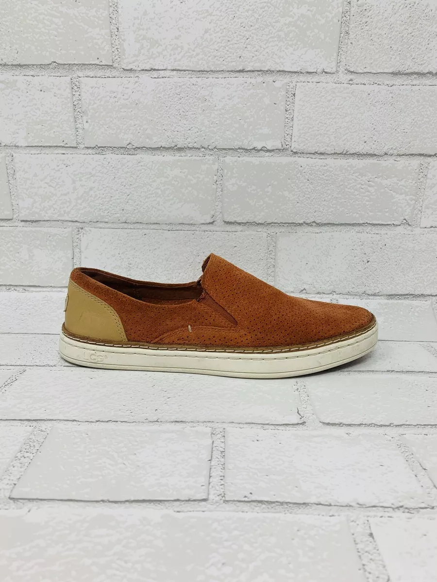 UGG Women s NEW ADLEY PERF Slip On 1018375 Orange Tan Size 6 Pre Own