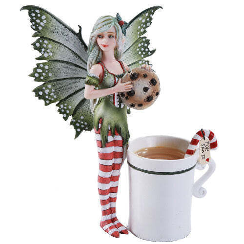 Amy Brown Collection: Tasse für Santa Weihnachtsfee NEU - Bild 1 von 3
