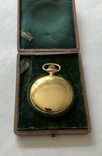 Citron quartz pocketwatch, gold coloured metal case - Picture 4 of 4