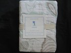 1 POTTERY BARN KIDS EVELYN BUTTERFLY/SHELL SHAM TEAL/BROWN STANDARD NEW NIP 