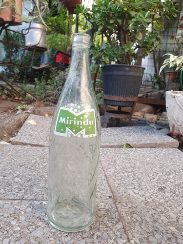 Vintage Mirinda Glasflasche 1960er 770cc von Pepsi Argentinien - Bild 2 von 4