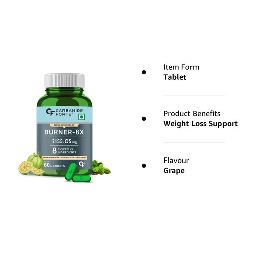 Carbamide Forte Fat Burner for Men & Women Weight Loss Support 60 Tablets - Picture 7 of 7