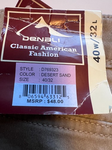 Denali Gr. 40/32 Herren Technical Stretch Hose Gummibund Beige Neu mit Etikett - Bild 15 von 17