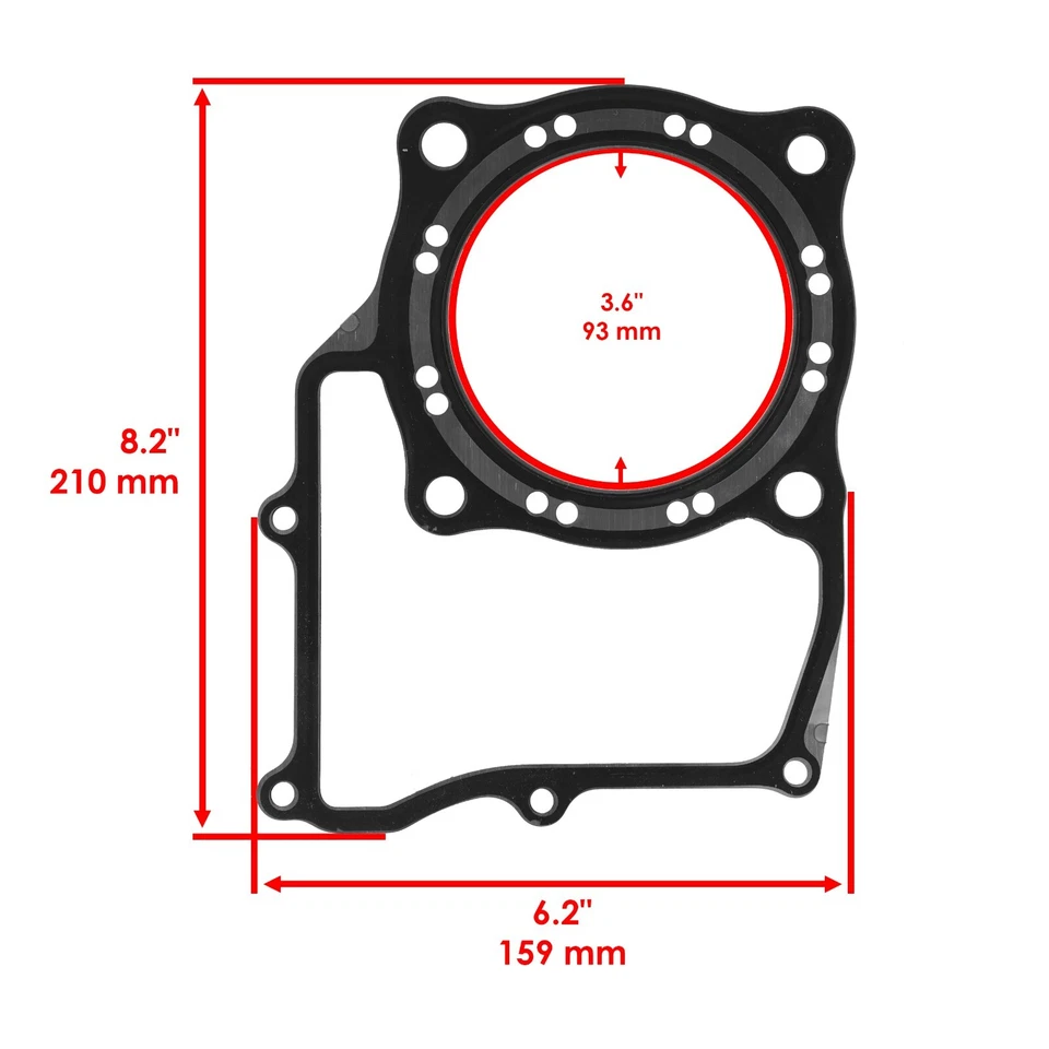 Cylinder Head Gasket w/ Cover for Honda TRX500FA FPA TRX500FGA Foreman Rubicon  - Image 2 of 4
