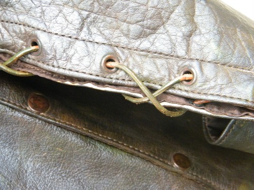 Unik Brown Leather Vest with Laces Size 52 - Picture 10 of 10