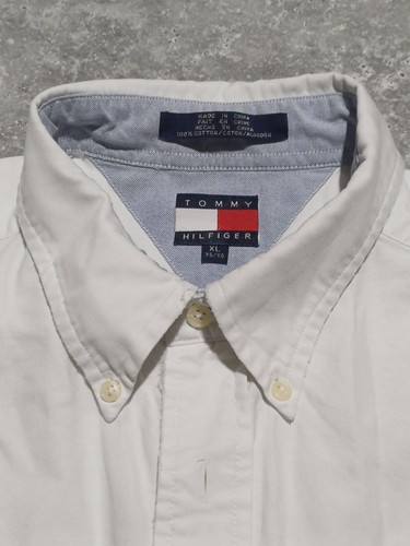 GANT Shirt Men XL White Cotton Button Up Long Sleeve Collar 16.5 Inch Logo - Picture 2 of 11