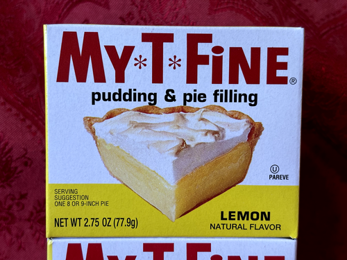 LOT OF (2) MY T FINE LEMON PUDDING & PIE FILLING 2.75 oz NEW UNOPENED-MINT COND. - Picture 2 of 4