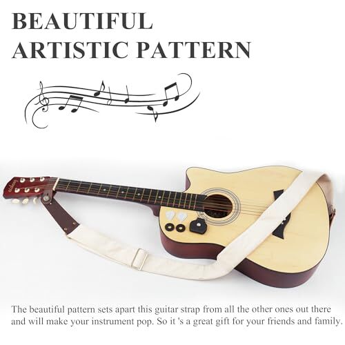 QIELIZI Guitar Strap, Guitar Strap with Leather End  Assorted Colors , Sizes  - Picture 90 of 243