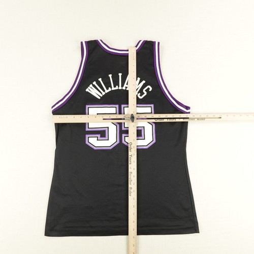Vintage Sacramento Kings Jersey Medium 40 Black Champion Jason Williams #55 NBA - Picture 9 of 13