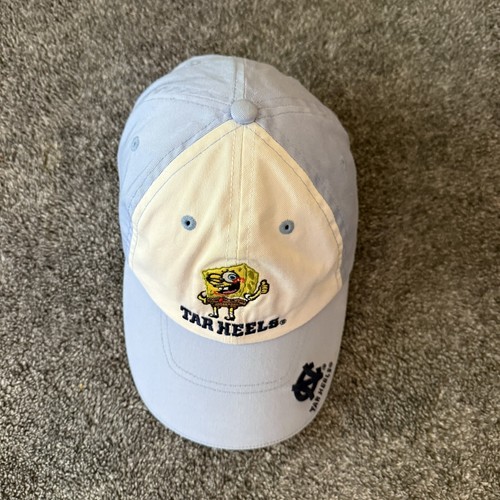 VTG Y2K UNC Tarheels Carolina SpongeBob Youth Hat Embroidered Strap Back 2004 - Picture 7 of 12