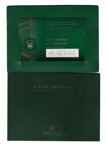 NOS Rolex Daytona 18k Yellow Gold Black Dial Oysterflex Watch '23 B/P 116518 - Picture 5 of 13