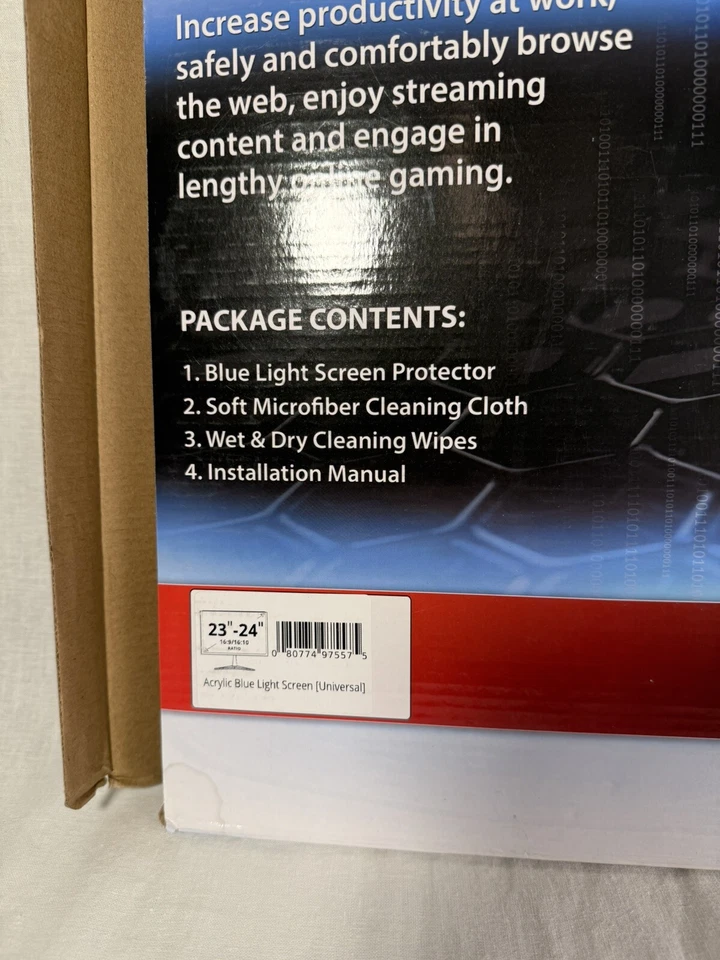 Vintez Universal Blue Light Screen Protector for Widescreen Monitors 23"-24" - Image 3 of 4