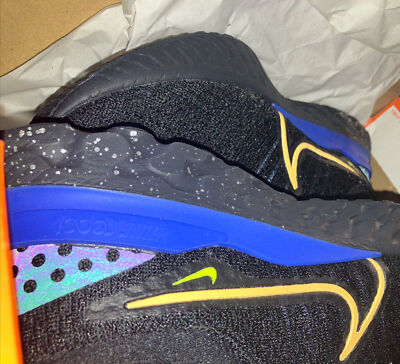 のり3 Nike React Infinity Run Flyknit 3 'Black Citron Royal