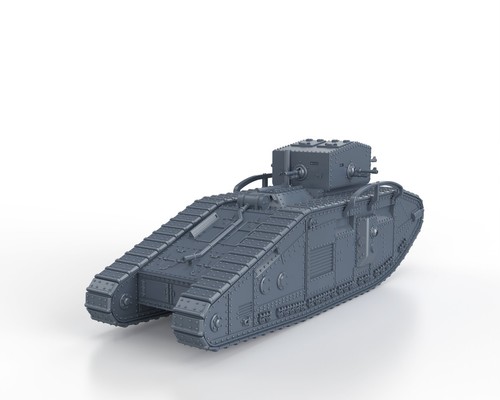 WWI - BRITISH MEDIUM MARK B WHIPPET - 1/56 1/72 1/87 1/100 3D PRINTED - Picture 3 of 5