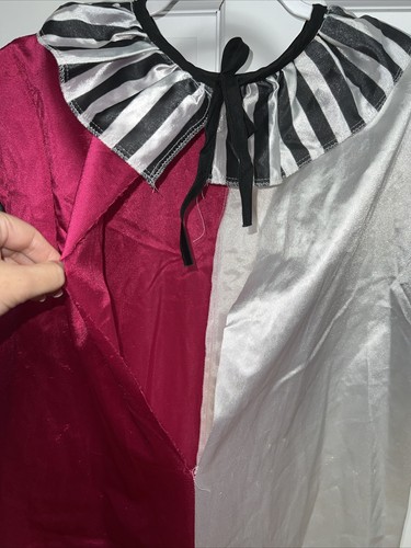 Vintage RUBIES Clown Costume With Collar White Black Purple red Adult ONE SIZE - Picture 6 of 15