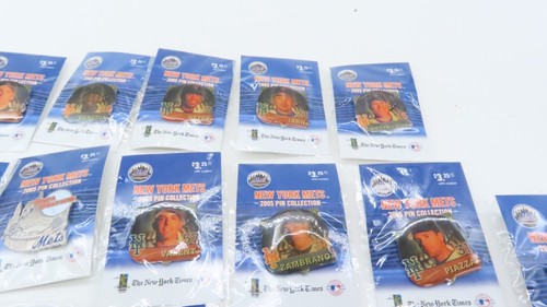 2005 New York Mets Pin Collection New York Times Complete Set of 25 Unopened - Picture 3 of 8