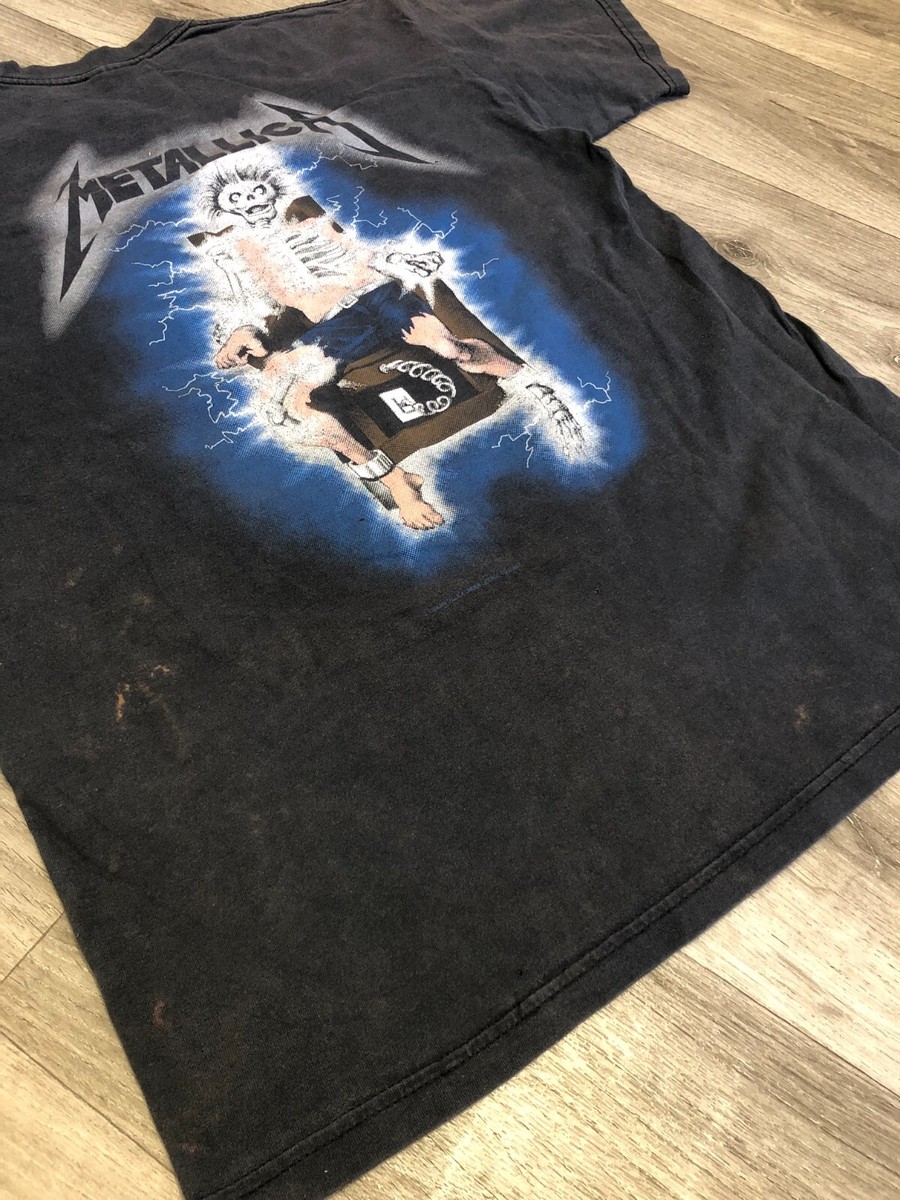 METALLICA VINTAGE 1994 TSHIRT RIDE THE LIGHTNING DOUBLE METALLICA VINTAGE 1994 TSHIRT RIDE THE LIGHTNING DOUBLE