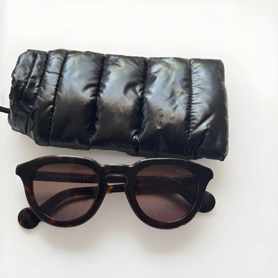 Gafas de sol MONCLER marrón caparazón de tortuga lentes polarizadas (ML0079) Foto 2 de 4