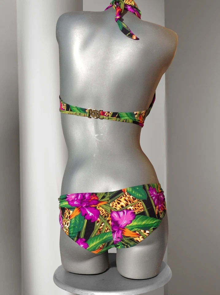 Victoria's Secret Soporte de Cuello apresurado Bikini Anillo Dorado Cheeky Hipkini Conjunto S Foto 3 de 3