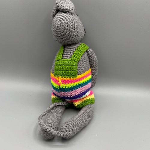 3x Konvolut Häkelpuppen Figur Tiere Amigurumi gehäkelt - Bär, Maus, Vogel - Bild 4 von 11