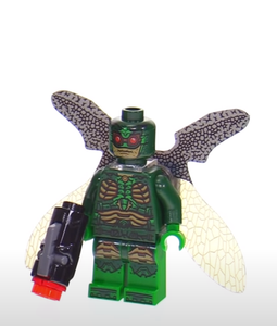 LEGO Minifigure Parademon - Dark Green, Collapsed Wings with Gun | eBay