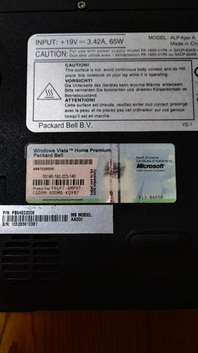 Notebook Packard Bell ALP Ajax A - Foto 4 di 4