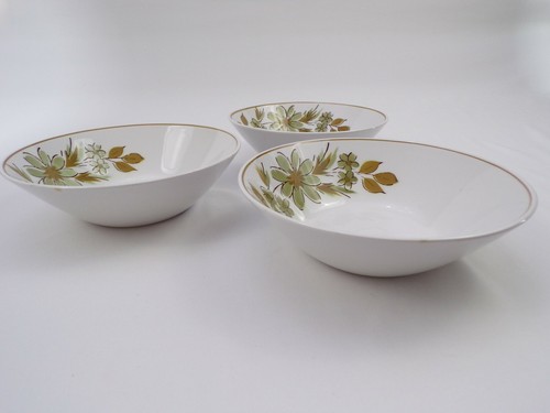 Three Mikasa Focus Shape Cereal Salad Soup Bowls June Mist Floral Japan 6.75" - Picture 7 of 7