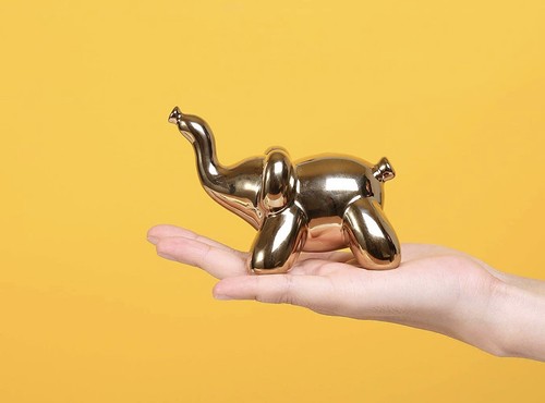 Balloon Dog And Balloon Elephant - Small - Gold - Picture 7 of 7