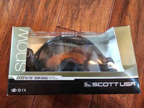 SCOTT USA No-Fog Snow Goggles Hypoallergenic Glass Amplifier Lens Black - Picture 2 of 6