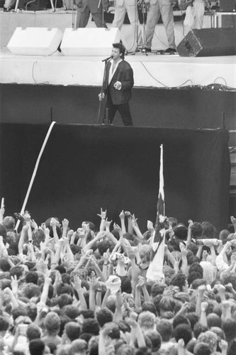 Singer Paul Young Picture taken 13th July 1985 Live Aid Wembl- 1985 Old Photo