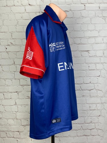Cricket shirt England 2007 ICC World Cup West Indies Admiral Jersey Men's Red S - Picture 3 of 24