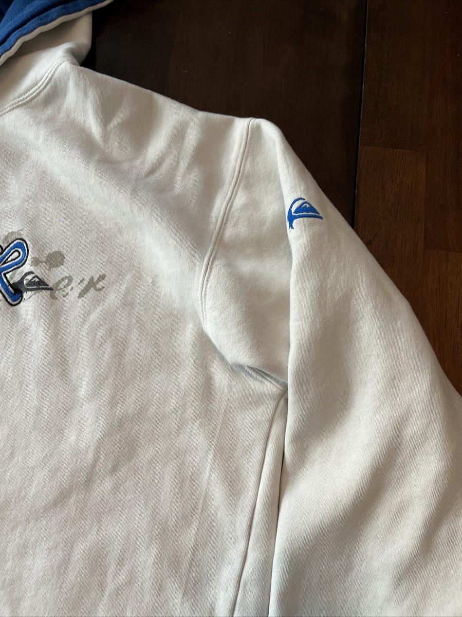 VINTAGE Men's Quicksilver Hoodie 90's Pullover Sweatshirt VINTAGE Men's Quicksilver Hoodie 90's Pullover Sweatshirt