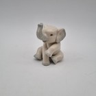 Small PG Porcelain Baby Elephant Ornament Figurine - 3.5" Height