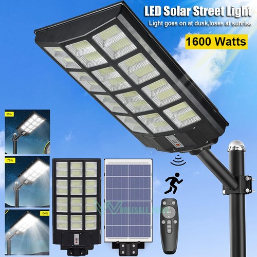 9900000000LM Solar Street Lights 6500K Outdoor Dusk Dawn Super Bright Waterproof - Picture 7 of 85