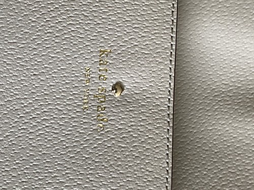 Kate Spade Grand Street Sadie Leather Tote Bag Large Light Gray WKRU4851 $348 - Picture 3 of 24