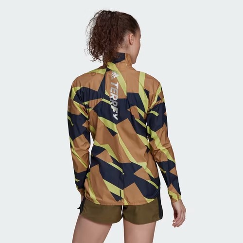 Adidas Terrex Parley Agravic Windbreaker Track Jacket Women's Large GU3869 NWT - Picture 4 of 5