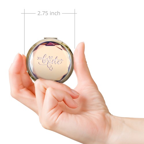 Pack of 6 Bridesmaid Wedding Gifts Favors Team Bride Bridesmaids Makeup Mirrors - Picture 5 of 9