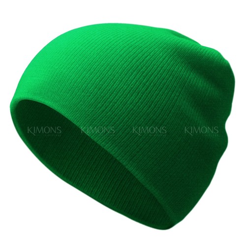 Short Beanie Cuff Plain Knit Hat Winter Solid Cap Slouchy Skull Ski Men Woman - Picture 10 of 25