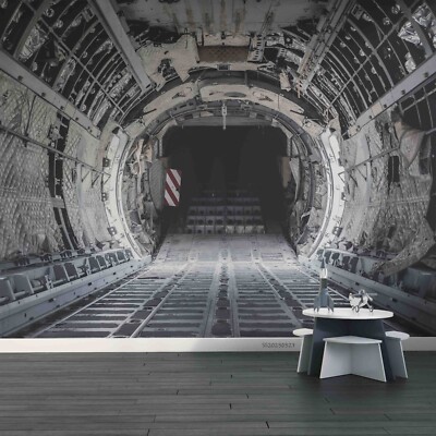 3D Cabin Aircraft Wallpaper Wall Murals Removable Wallpaper