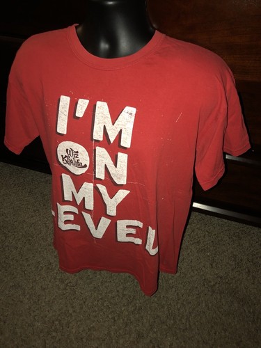 Wiz Khalifa T-Shirt Men's Red I'm On My Level Size Large Graphic Tee - Picture 2 of 6