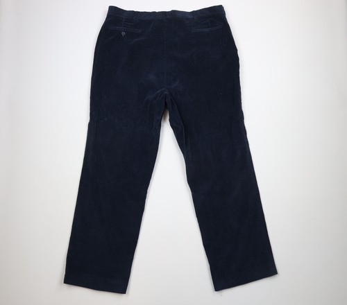 Vtg 70s Streetwear Mens 42x31 Faded Wide Leg Bell Bottoms Corduroy Pants Blue - Picture 8 of 11