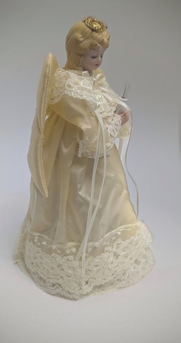 Christmas Light Angel With Porcelain Head- Pristine Condition  - Bild 6 von 23