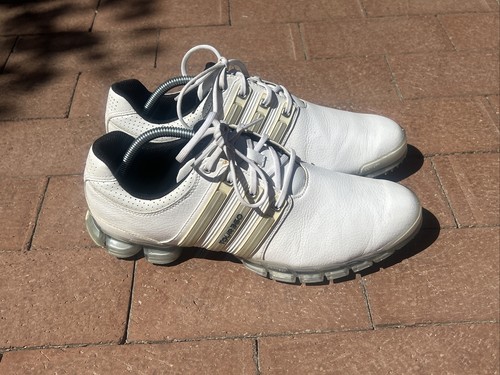 Adidas Tour 360 ATV M1 Golf Shoes Mens Size 10 White Leather Q46877 - Picture 4 of 18