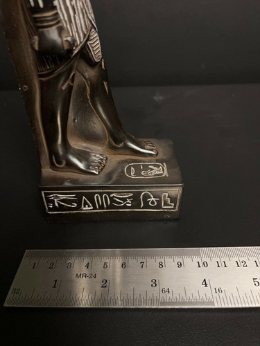 Amón RA estatua Dios del sol y Rey de los dioses. Hecho de piedra negra con Egipto - Imagen 3 de 8