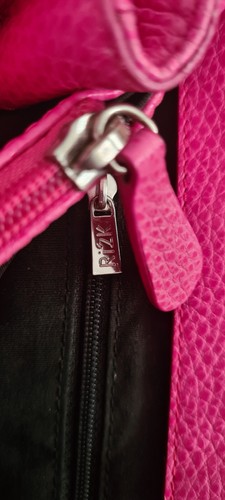 RI2K PINK LEATHER TOTE HANDBAG - Picture 9 of 12