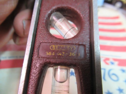 Herramienta de nivel de torpedo de aluminio y plástico Stanley n.o 364 (43-364) 9" de largo VINTAGE - Imagen 2 de 9